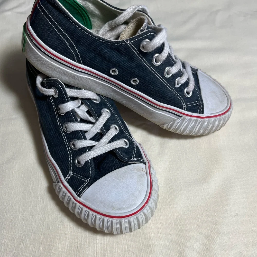 P.F. Flyers Black and White Kids Sneakers